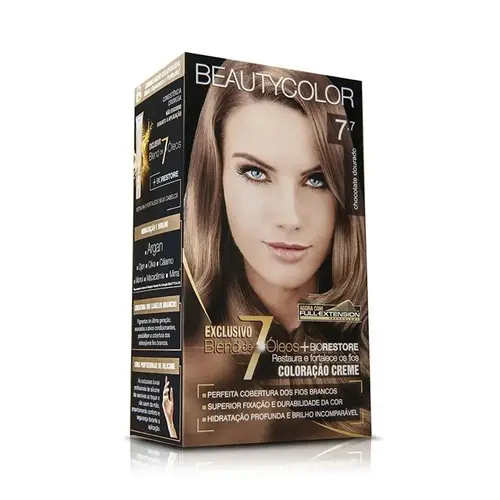TINTURA BEAUTY COLOR 7.7 CHOCOLATE DOURADO