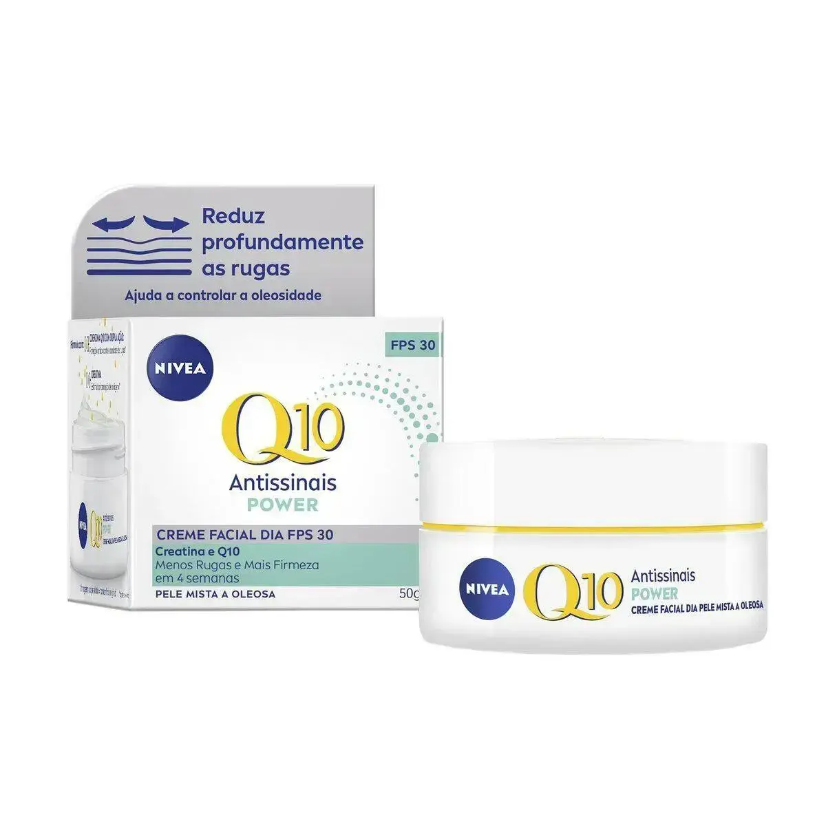 CREME NIVEA Q10 DIA FPS30 MISTA A OLEOSA 49GR