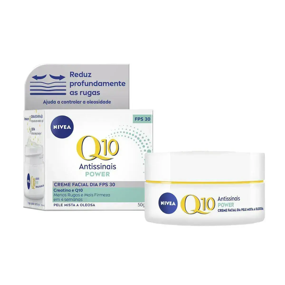 CREME NIVEA Q10 DIA FPS30 MISTA A OLEOSA 49GR