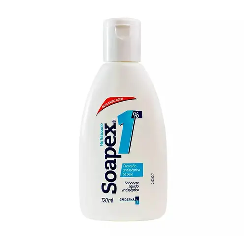 SABONETE LIQUIDO SOAPEX ANTISSEPTICO 1% 120ML