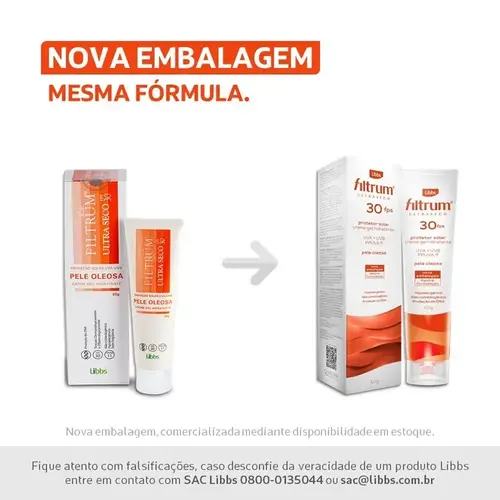 PROTETOR SOLAR FILTRUM ULTRA SECO FPS30 60GR