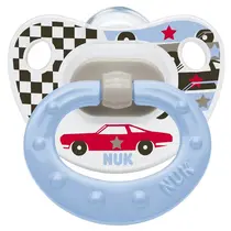 CHUPETA NUK DECORADA CARROS AZUL (COD:7307-2B)