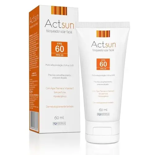 PROTETOR SOLAR ACTSUN FACIAL FPS60 50GR