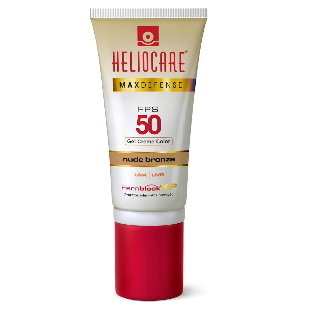 PROTETOR SOLAR HELIOCARE GEL MAX DEFENSE NUDE BRONZE FPS50 50GR