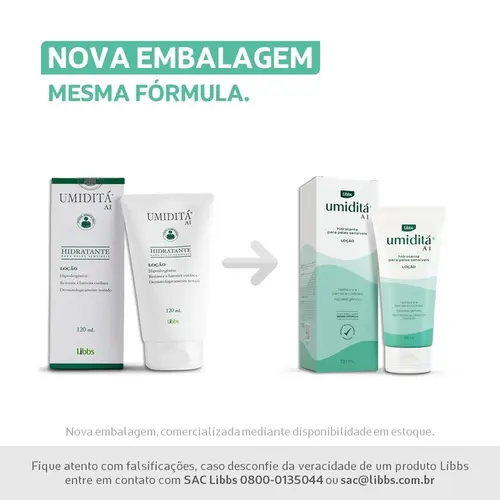 LOCAO HIDRATANTE UMIDITA AI 120ML