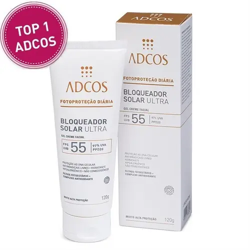 PROTETOR SOLAR ADCOS ULTRA GEL CREME FPS55 120GR