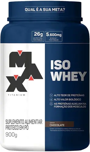 ISO WHEY CHOCOLATE 900GR MAX TITANIUM