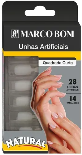 UNHAS POSTICAS MARCO BONI NATURAL QUADRADA CURTA (1793)