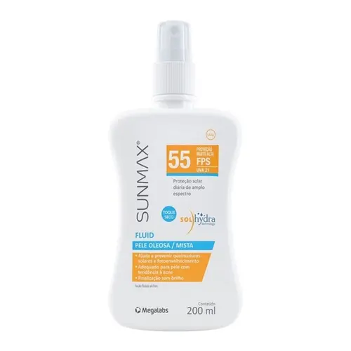 PROTETOR SOLAR SUNMAX FLUID FPS55 200ML