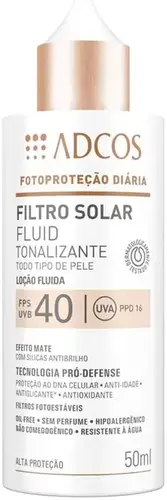 PROTETOR SOLAR ADCOS GEL CREME TONALIZANTE NUDE FPS40 50GR