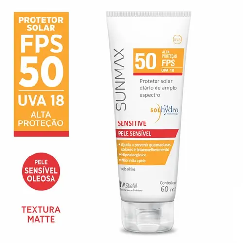 PROTETOR SOLAR SUNMAX SENSITIVE FPS50 60ML