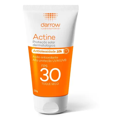 PROTETOR SOLAR DARROW ACTINE ANTIOLEOSIDADE FPS30 120GR