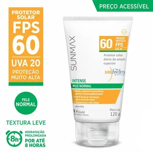 PROTETOR SOLAR SUNMAX INTENSE FPS60 120GR