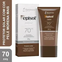 PROTETOR SOLAR EPISOL LOCAO COLOR PELE MORENA MAIS FPS70 40GR