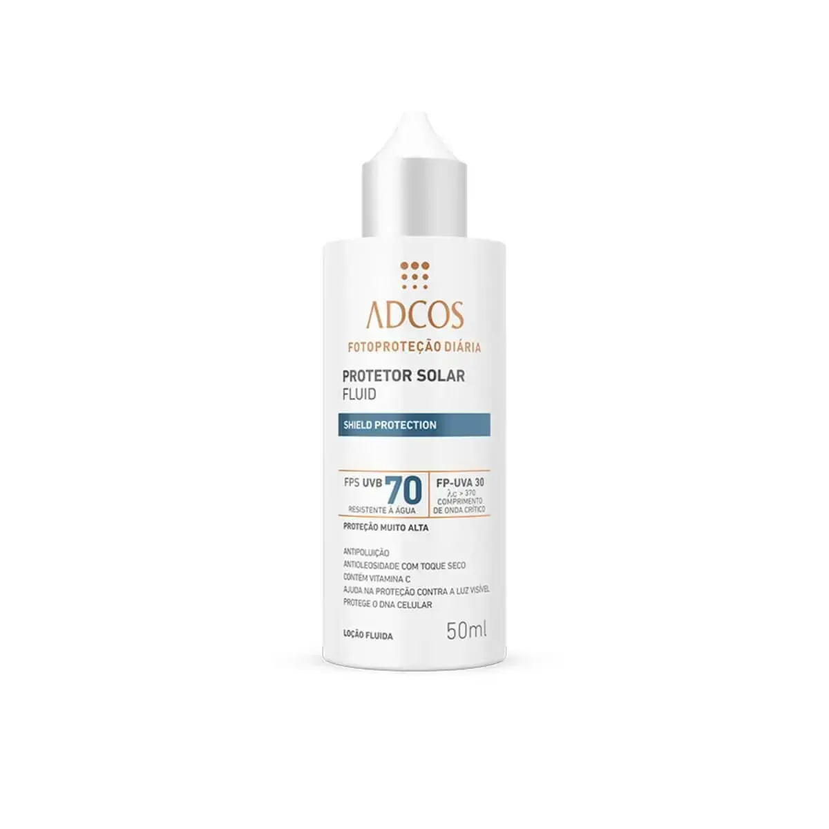 PROTETOR SOLAR ADCOS FLUID SHIELD FPS70 50ML