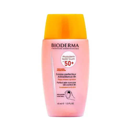 PROTETOR SOLAR BIODERMA PHOTODERM NUDE TOUCH DOURADO FPS50 40ML