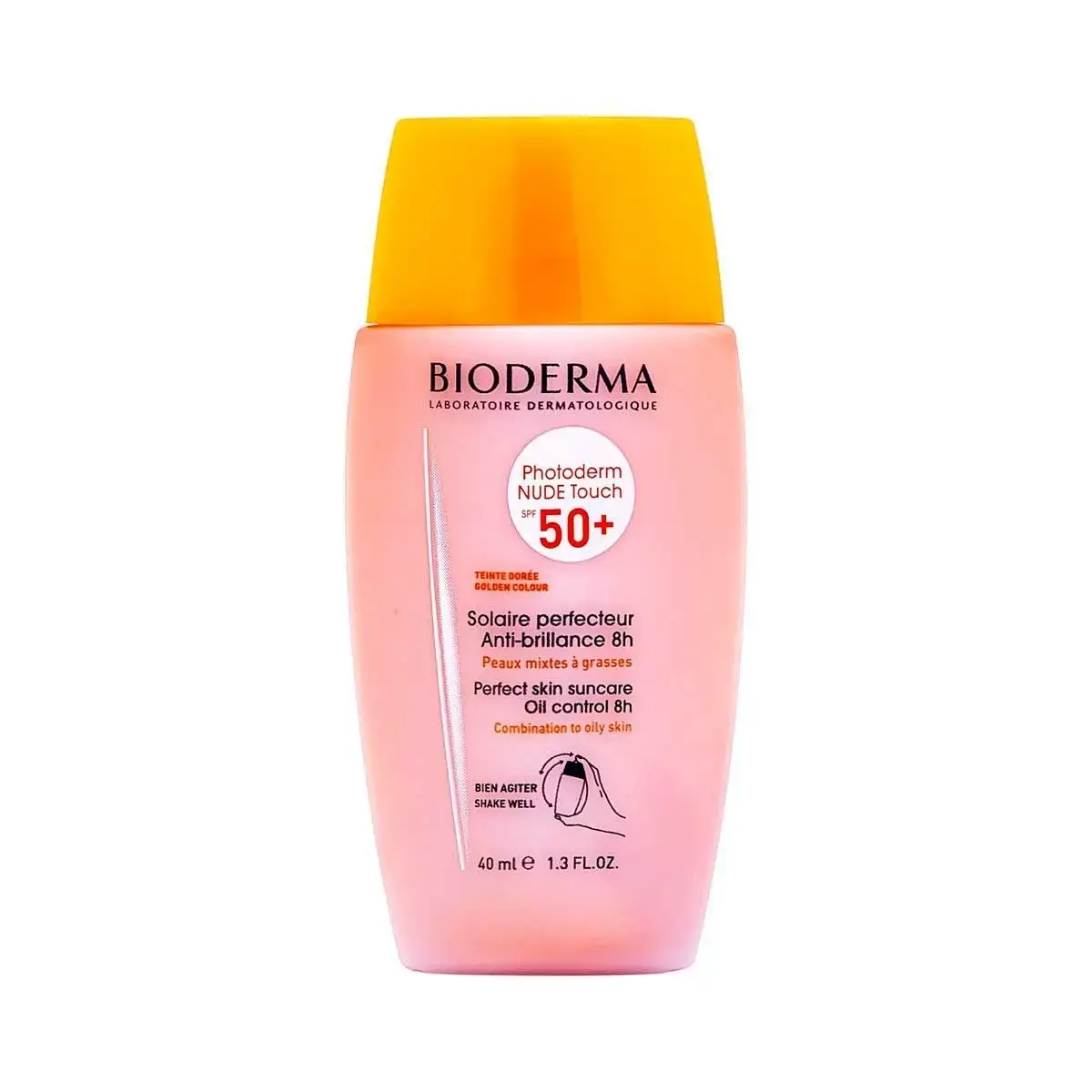 PROTETOR SOLAR BIODERMA PHOTODERM NUDE TOUCH DOURADO FPS50 40ML