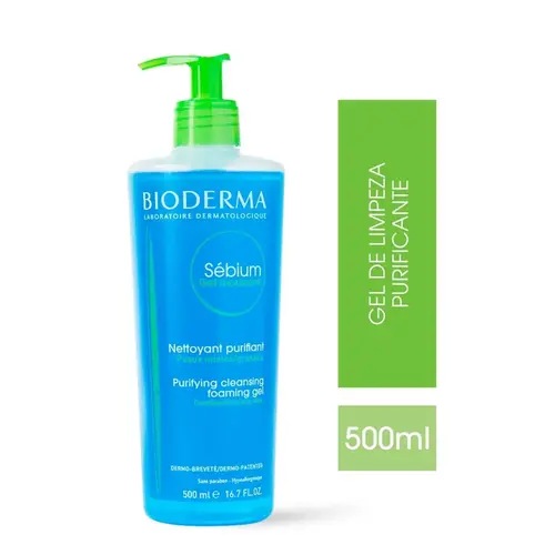 GEL SEBIUM BIODERMA MOUSSANT PUMP 500ML