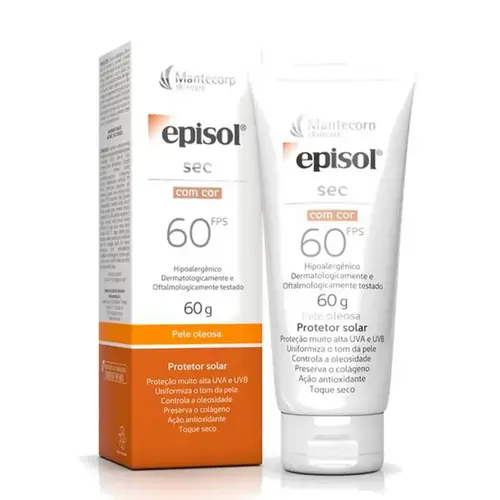 PROTETOR SOLAR EPISOL LOCAO SEC COM COR FPS60 60GR