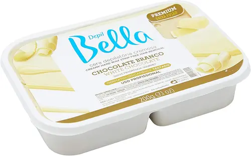 CERA DEPILATORIA DEPIL BELLA CHOCOLATE BRANCO 200GR