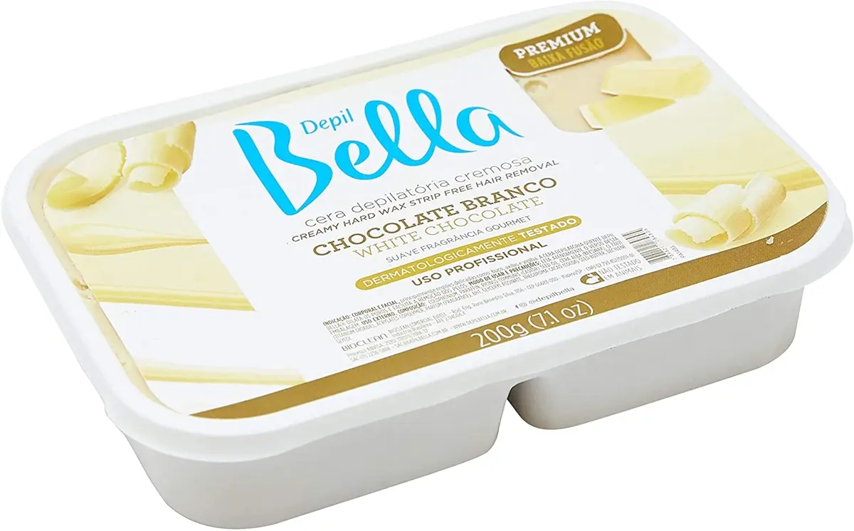 CERA DEPILATORIA DEPIL BELLA CHOCOLATE BRANCO 200GR