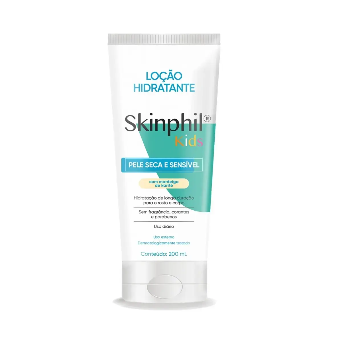 LOCAO HIDRATANTE SKINPHIL KIDS SECA E SENSIVEL 200ML