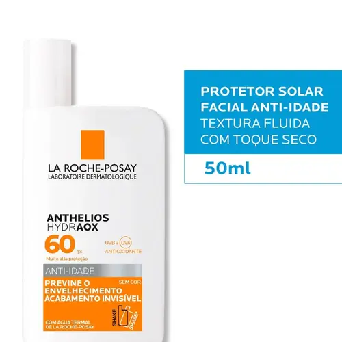 PROTETOR SOLAR LA ROCHE POSAY ANTHELIOS HYDRAOX SEM COR FPS60 50GR