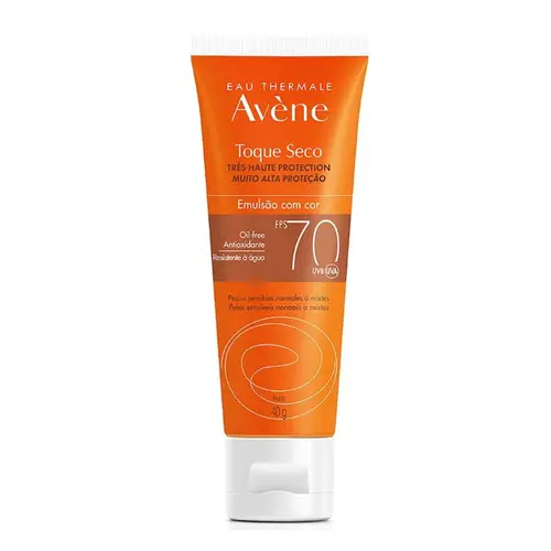PROTETOR SOLAR AVENE TOQUE SECO EMULSAO COR FPS70 40GR