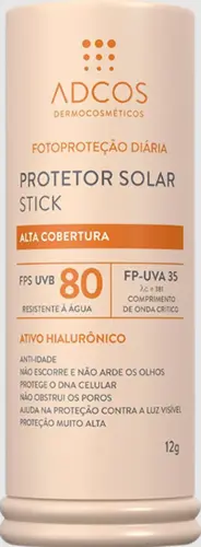 PROTETOR SOLAR ADCOS STICK BEIGE FPS80 12GR