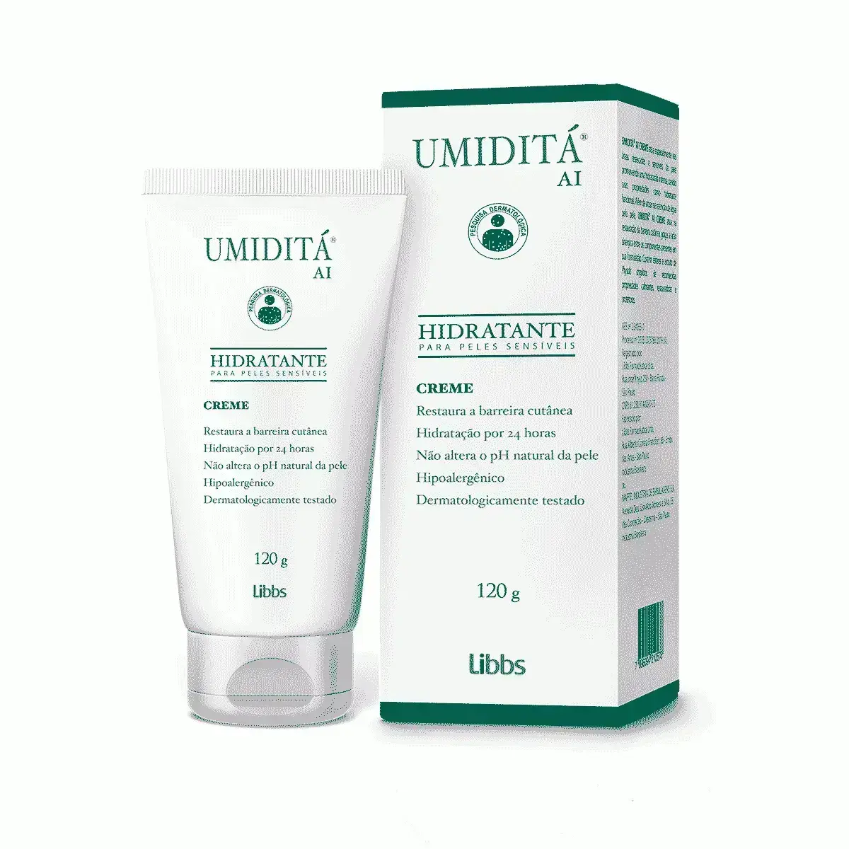 CREME HIDRATANTE UMIDITA AI 120GR LIBBS