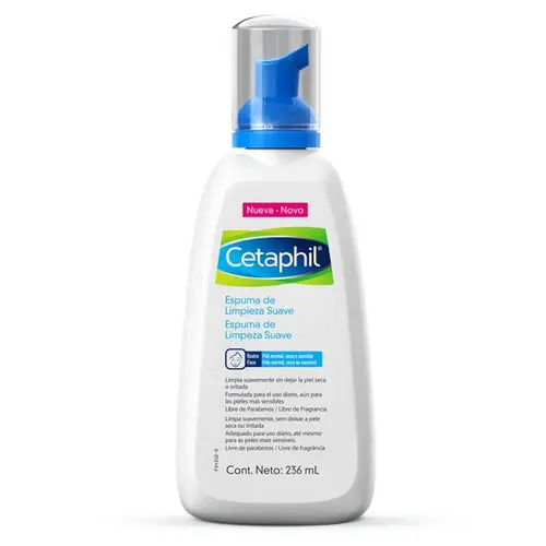 ESPUMA DE LIMPEZA CETAPHIL SUAVE 236ML