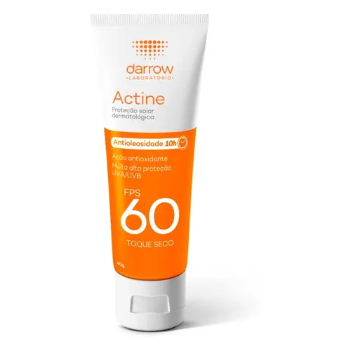 PROTETOR SOLAR DARROW ACTINE SEM COR FPS60 40GR