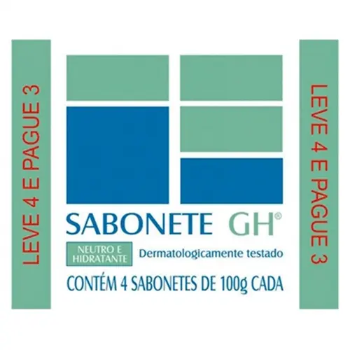 SABONETE GH NEUTRO E HIDRATANTE 100GR LEVE 4 PAGUE 3
