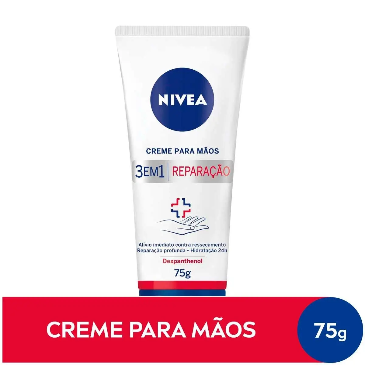 CREME PARA MAOS NIVEA 3 EM 1 REPARACAO 75GR