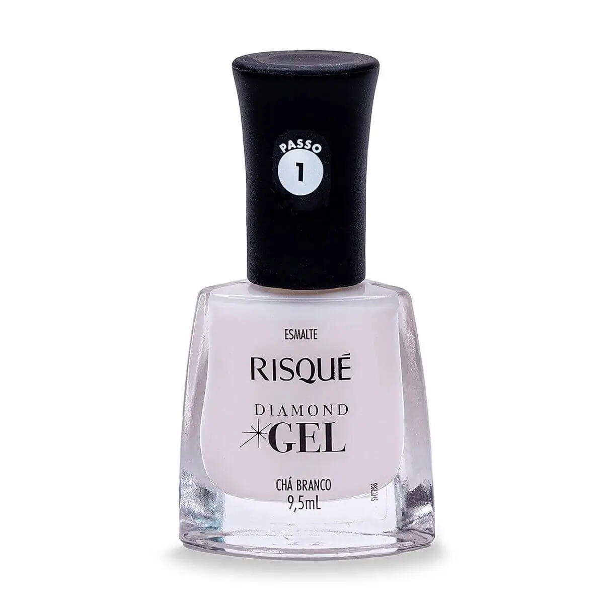 ESMALTE RISQUE DIAMOND GEL CHA BRANCO 9,5ML