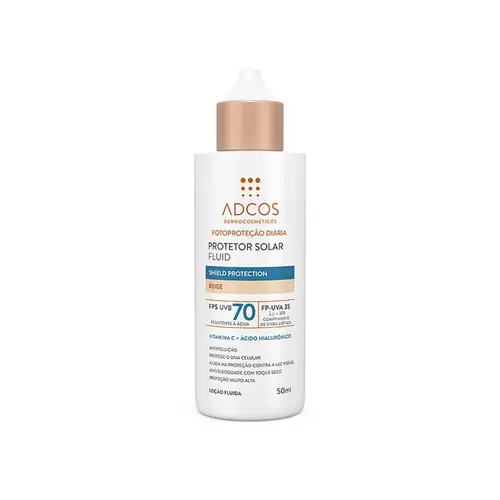 PROTETOR SOLAR ADCOS FLUID BEIGE SHIELD FPS70 50ML