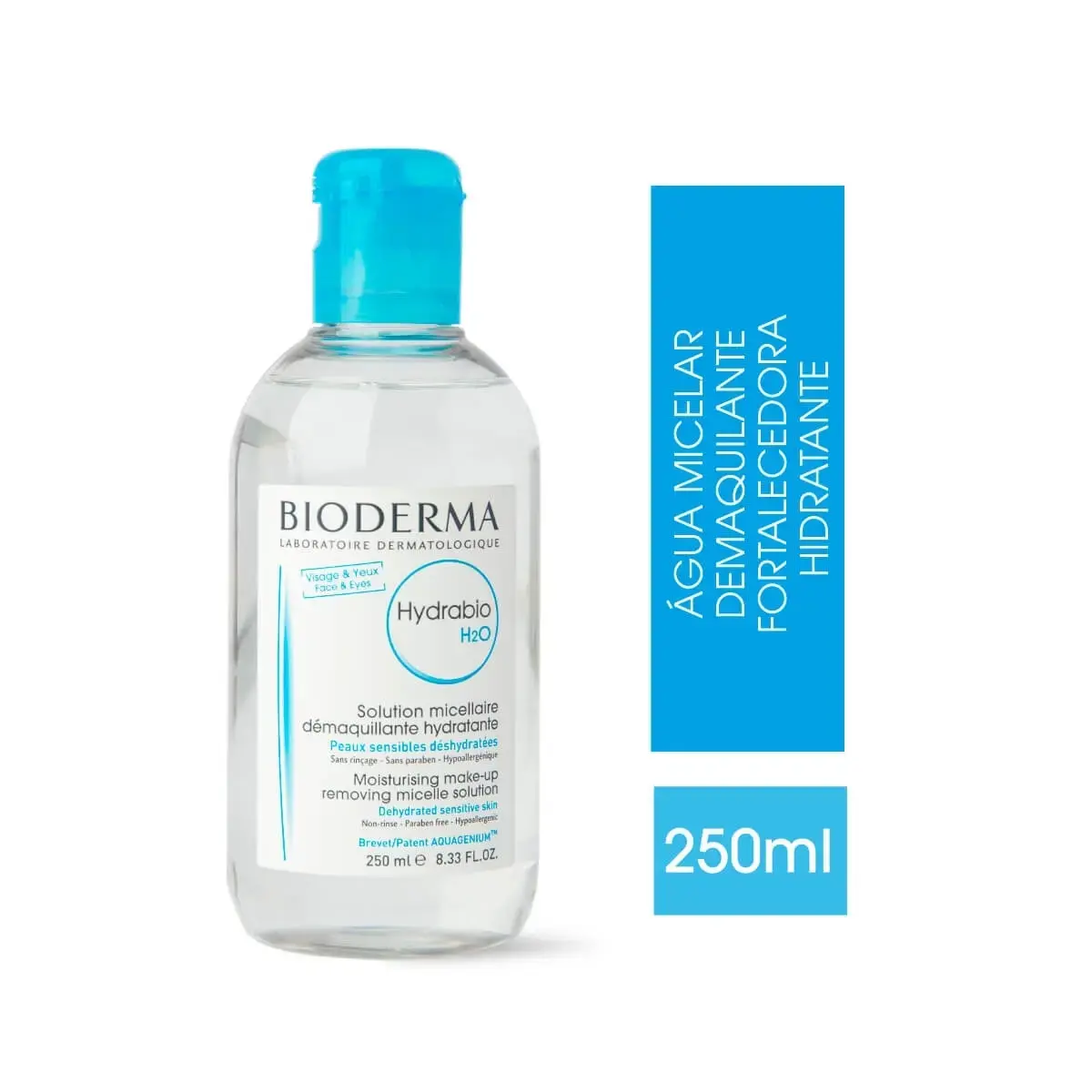 SOLUCAO MICELAR BIODERMA HYDRABIO H2O 250ML