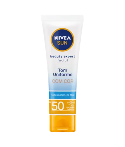 PROTETOR SOLAR FACIAL NIVEA BEAUTY COM COR FPS50 50GR