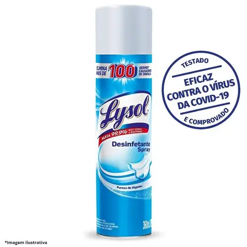 DESINFETANTE AEROSSOL LYSOL PUREZA DE ALGODAO 360ML