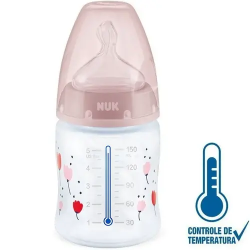 MAMADEIRA NUK CONTROLE TEMPERATURA GIRL S1 150ML (COD:PA7069-1G)