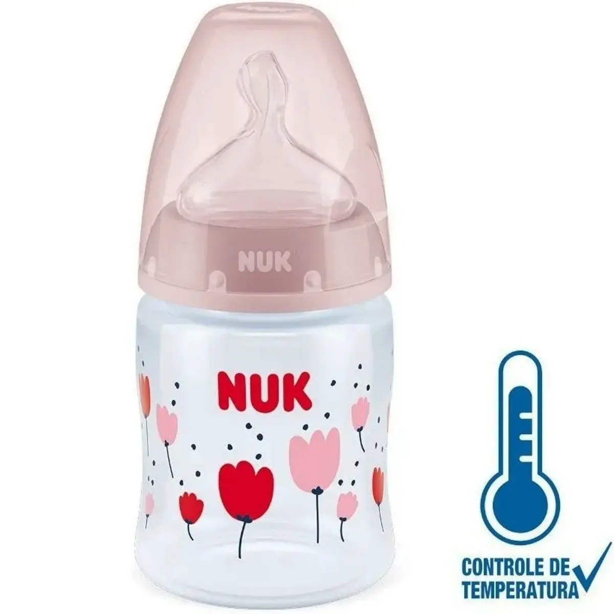 MAMADEIRA NUK CONTROLE TEMPERATURA GIRL S1 150ML (COD:PA7069-1G)