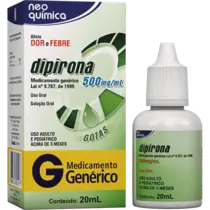 DIPIRONA GOTAS 500MG/ML 20ML GENERICO NEO QUIMICA DIPIRONA MONOIDRATADA