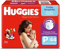 FRALDA HUGGIES PROTECAO ACOLCHOADA PANTS MEGA TAMANHO P 44 UNIDADES