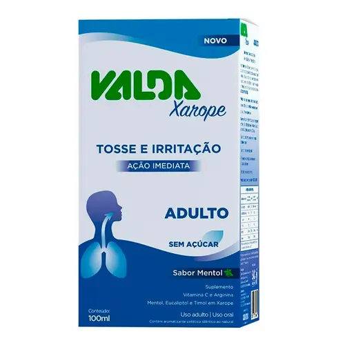 VALDA XAROPE ADULTO 100ML ACIDO ASCORBICO + ZINCO