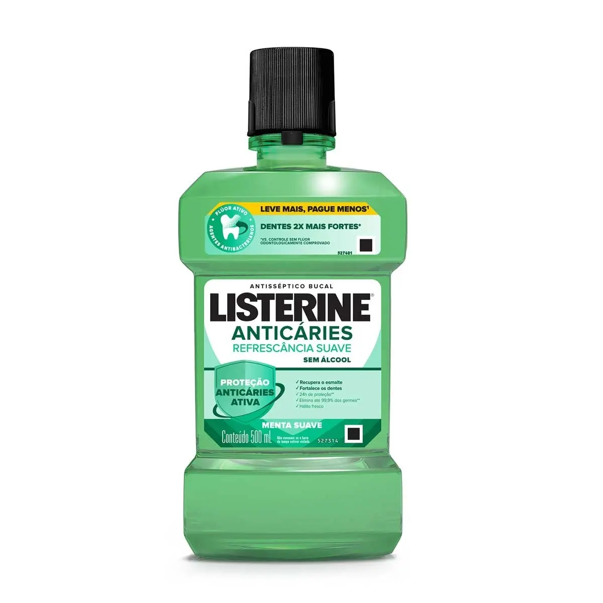 SOLUCAO BUCAL LISTERINE ZERO ANTICARIES 500ML