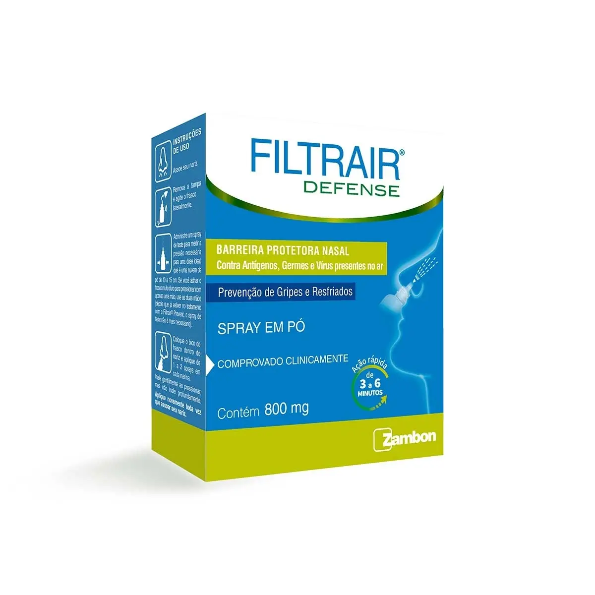 FILTRAIR DEFENSE 800MG SPRAY EM PO 19GR