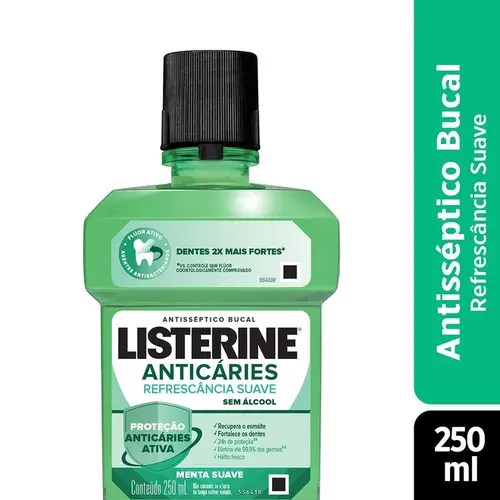 SOLUCAO BUCAL LISTERINE ZERO ANTICARIES 500ML