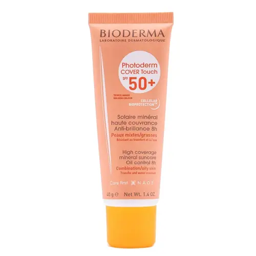 PROTETOR SOLAR BIODERMA PHOTODERM COVER TOUCH DOURADO FPS50 40GR