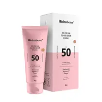 PROTETOR SOLAR HIDRABENE CC CREAM CLAREADOR FPS50 40GR