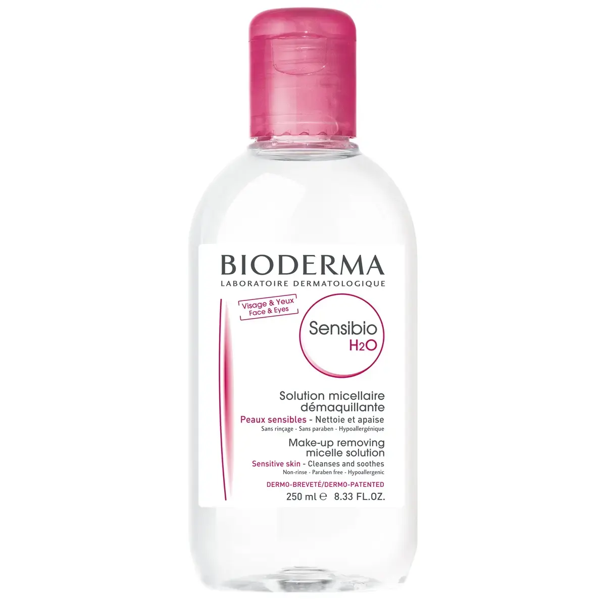 SOLUCAO MICELAR BIODERMA SENSIBIO H2O 250ML